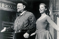 Burl Ives and Nola in Paint Your Wagon